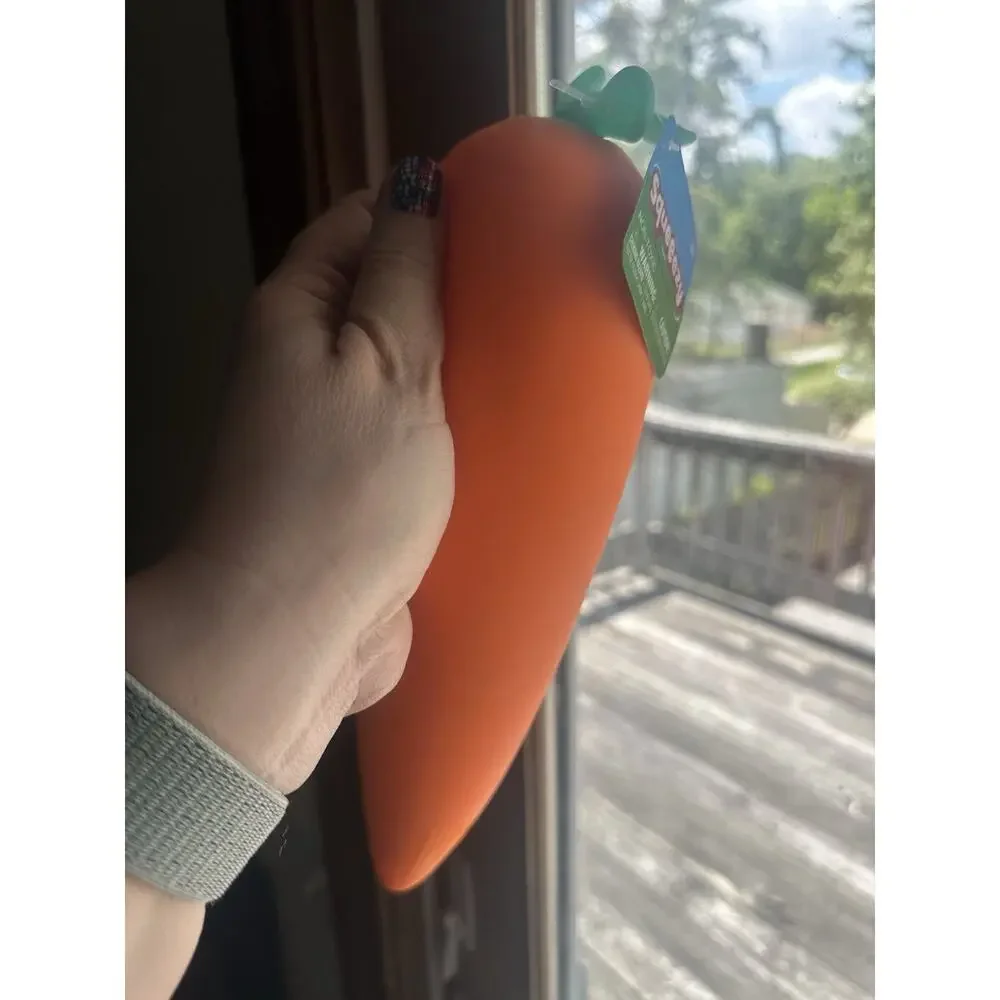 New Jumbo Squeeezy Carrot 🥕Orange Squishy Toy TikTok Viral Squishy